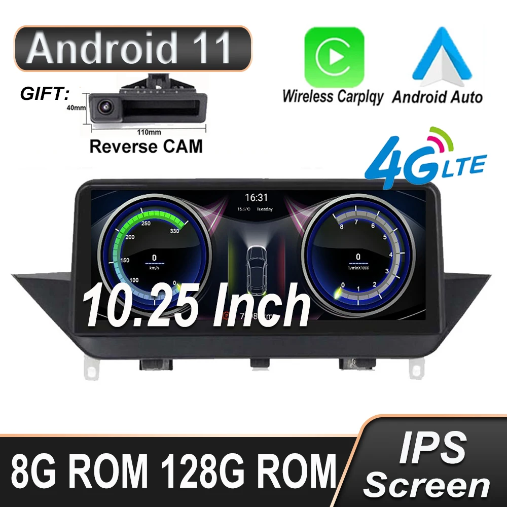 

Автомобильный плеер, экран 10,25 дюйма IPS, Android 11, для BMW X1 E84 2009-2015, CIC iDrive
