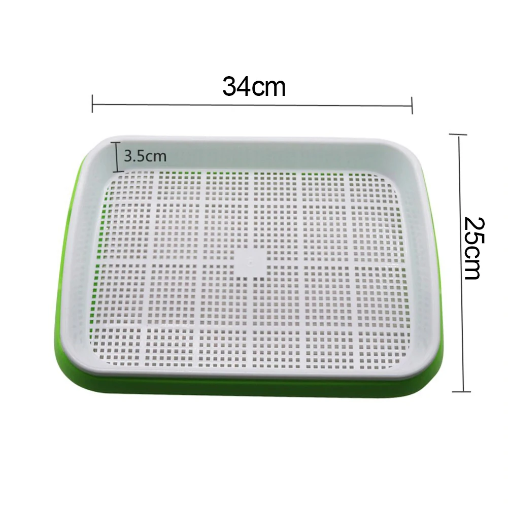 

Seedling Planting Trays Double Layer Soil-Free Sprout Plate To Grow Nursery Pots Bean Sprouts Hydroponics Tray Garden Supplies