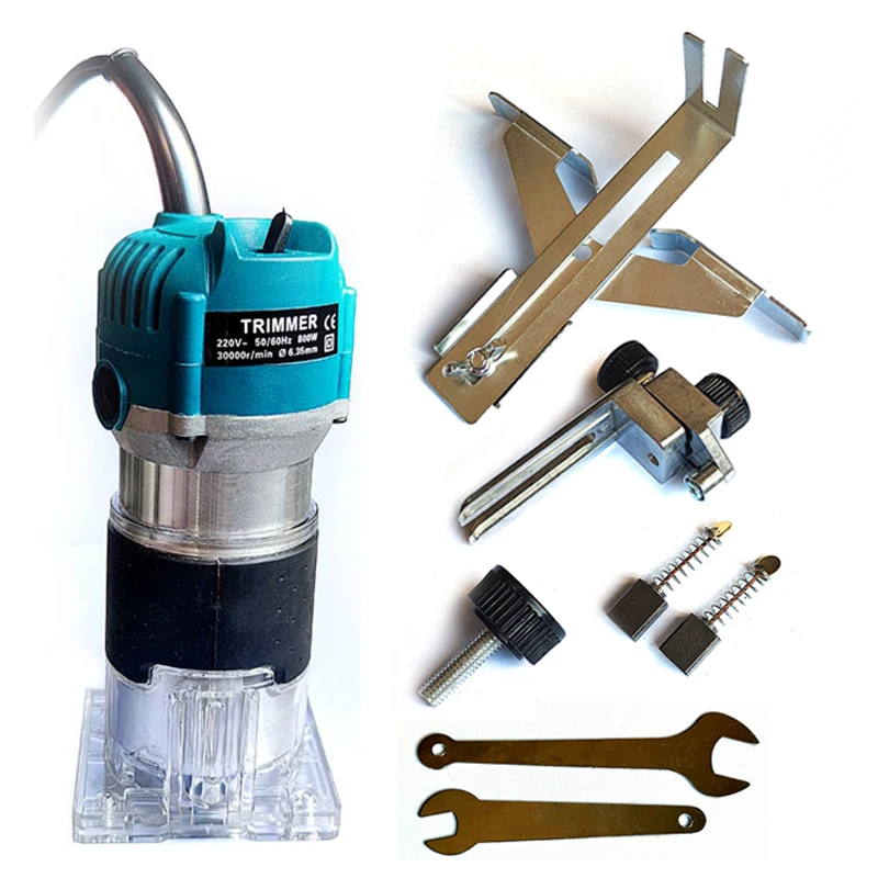 

Деревообрабатывающий электрический триммер 220 В 800 Вт деревообрабатывающий фрезерный гравировальный долбежный станок ручной инструмент фрезерный станок для резьбы по дереву 6,35 мм
