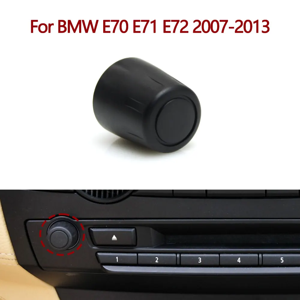 

Кнопка для автомобильной приборной панели, мультимедийная кнопка, радио, аудио, громкость, вращающийся переключатель, ручка для BMW X5 X6 E70 E71 E72 2007-2013 65126966510