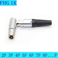 fhg 1k 2 3 4 5 6 7 8 pin mobile waterproof industrial angle plug push pull self locking connector for data transmission