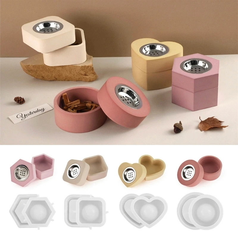 R2LD 4 комплекта форм для чехлов из смолы формы банок силиконовой с крышкой