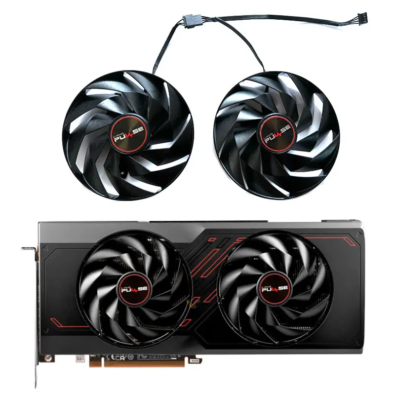 Новинка 95 мм для SAPPHIRE Radeon RX7600XT 7700XT 7800XT PULSE сменный вентилятор видеокарты FD10015M12D