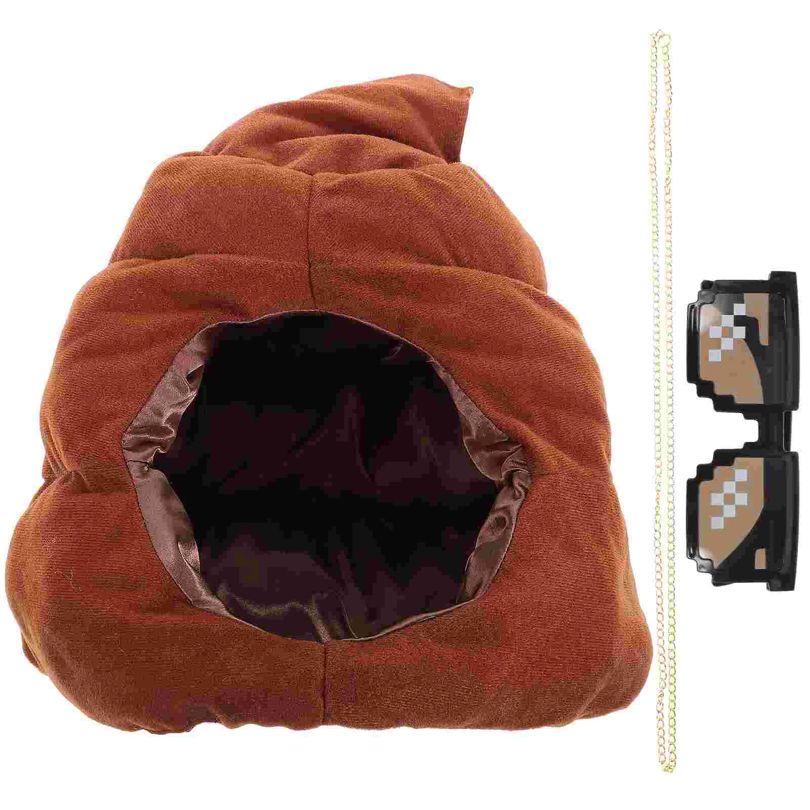 

Hat Poop Costume Party Cosplaycreative Decorative Headgear Prank Funny Prop Accessory Kit Headdress Decor Supplies
