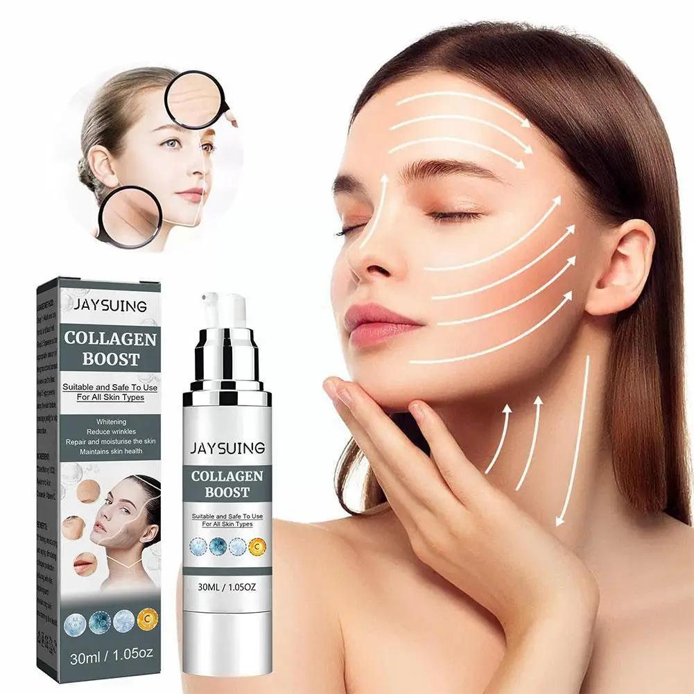 

30ml Collagen Boost Serum Anti-Aging Dark Spot Corrector Tightening Women Fine Wrinkle Skin Skin Care Lines Cream Fade Face N4D9