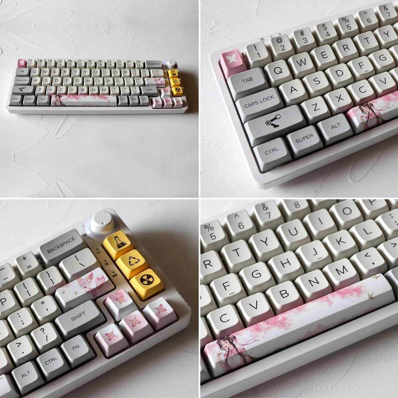

DIY PBT колпачки клавиш 8 шт. направление ESC Enter OEM профиль клавиши крышки для фотографий