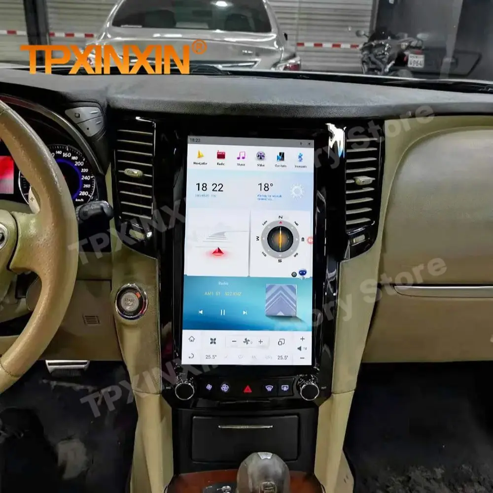 Головное устройство Qualcomm Android Tesla для Infiniti FX FX25 FX35 FX37 2009 2010 2011 2012 2013 Qx70 2013 2014 2015 2016 приемник GPS