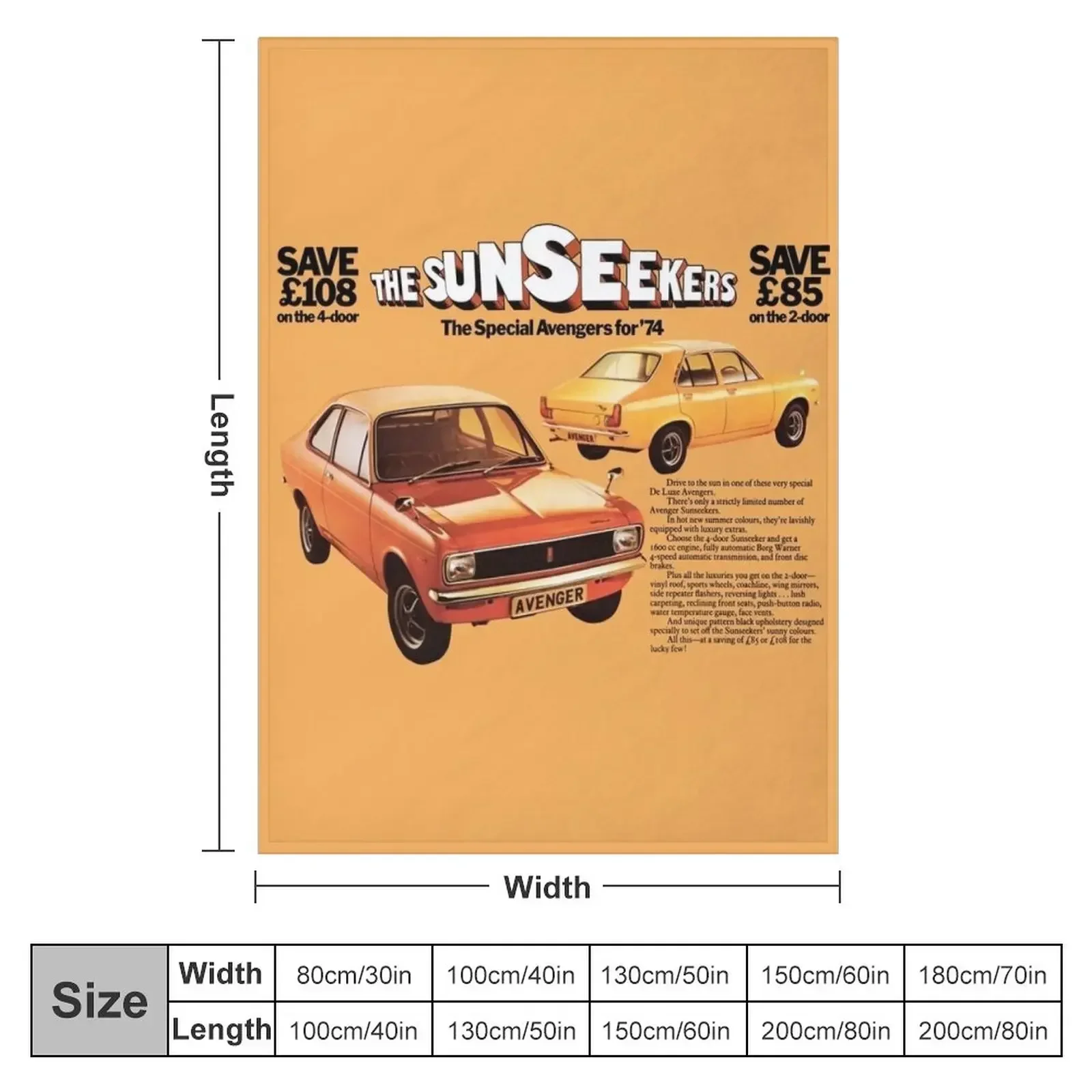 Одеяло HILLMAN AVENGER SUNSEEKER одеяла для дивана среда
