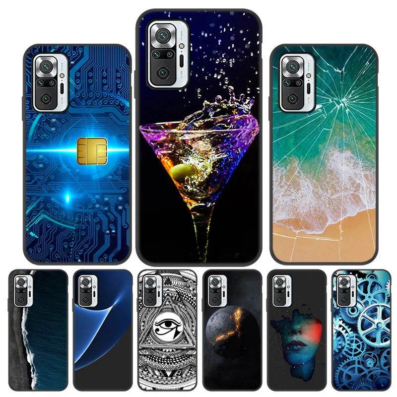 

Black Matte TPU Phone Case For Xiaomi Redmi K20 K30 Ultra S2 GO Cases for Mi 9 Pro 8 SE Lite 6X 5X Mix 3 2 2S Painted Back Cover