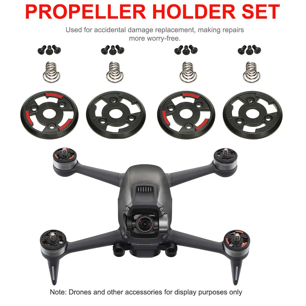 

Positive Negative RC Toy Propeller Holder Set Drone Accessories Repair Screw Motor Cover Spring Lightweight For DJI FPV Combo