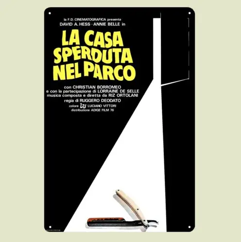 Фото 1c,la casa sperduta nel parco Металлический постер из фильма — жестяная вывеска — размер 20x30 см №1