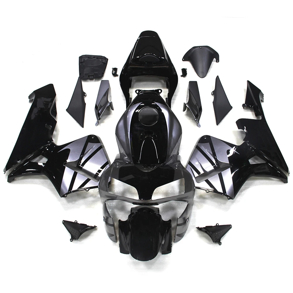 

100% Fitment ABS Motorcycle Whole Injection Fairings Kit for CBR600RR F5 2003 2004 CBR 600RR 03 04 Bodywork Black
