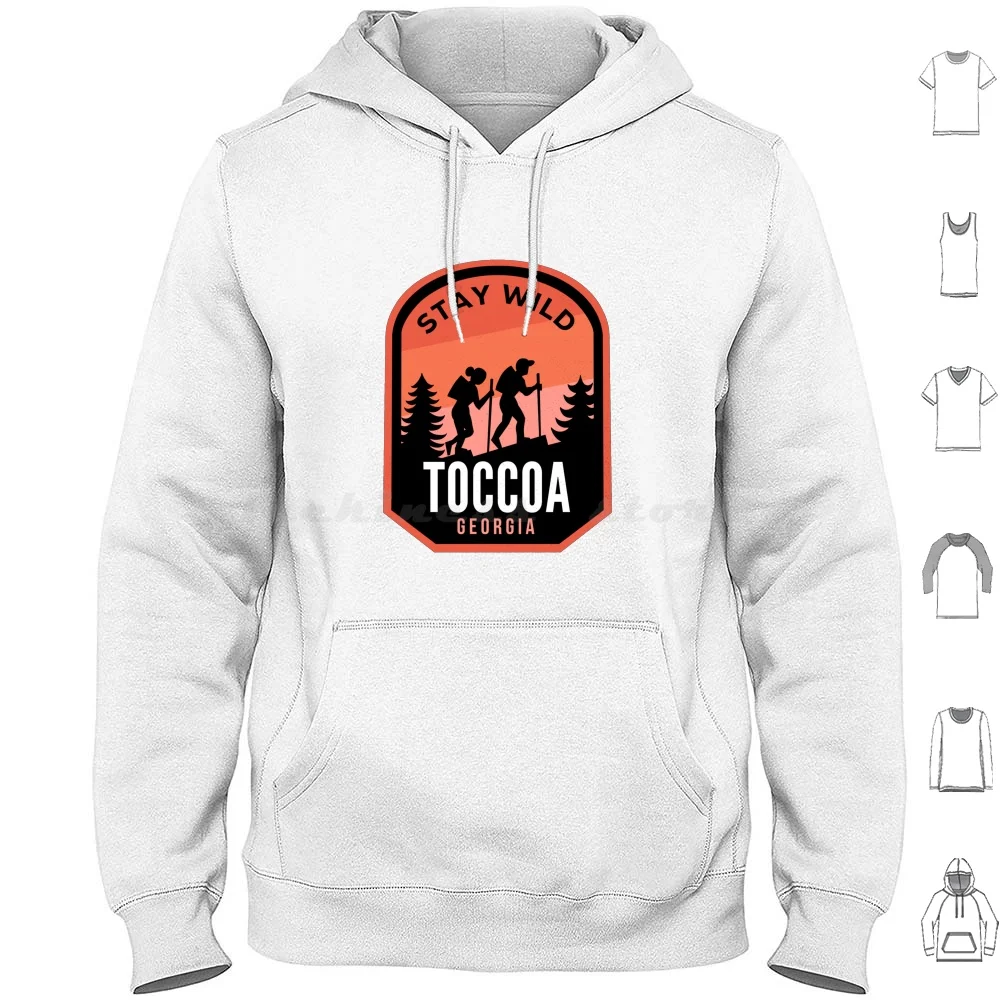 Фото Toccoa Georgia Hiking In Nature Hoodie Cotton Long Sleeve Toccoa Georgia Ga Hiking Mountain Nature Camping Outdoors №1