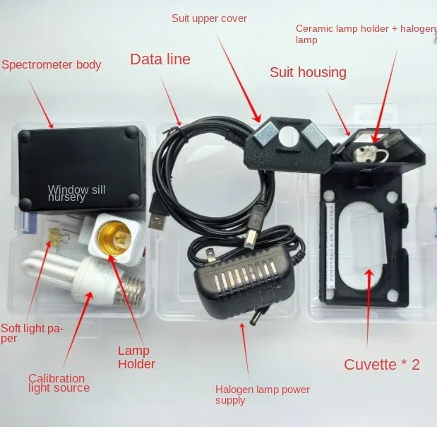 

Спектрометр «сделай сам», измерение синего света, измерение полного спектра, лазерное измерение, измерение поглощающего спектра