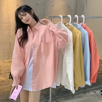 blouses fashion woman shirt korean version loose long sleeved all match coat design sense elegant shirts top women 2022 spring