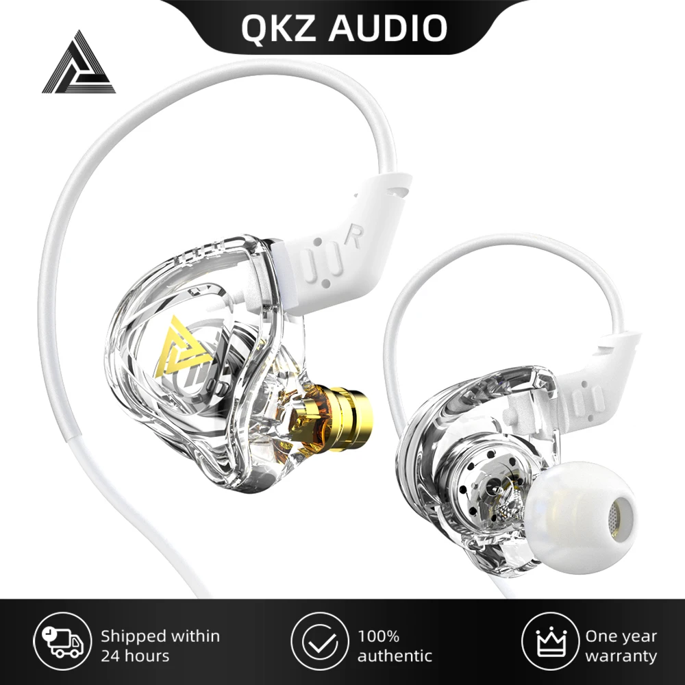 

Original QKZ AK6 DMX Earphones Hifi in-Ear Wired Headphones Bass Earbuds Sports Headset Noise cancelling Monitoring Headset