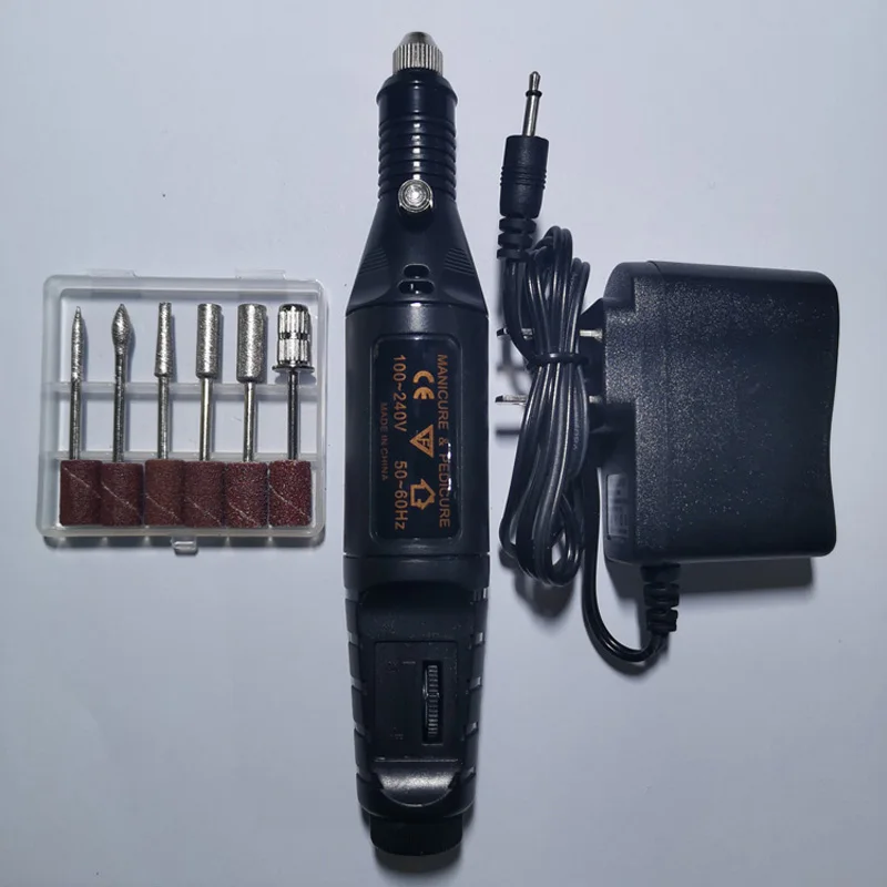 Набор для маникюра и педикюра с 6 сверлами электрическая дрель набор удаления