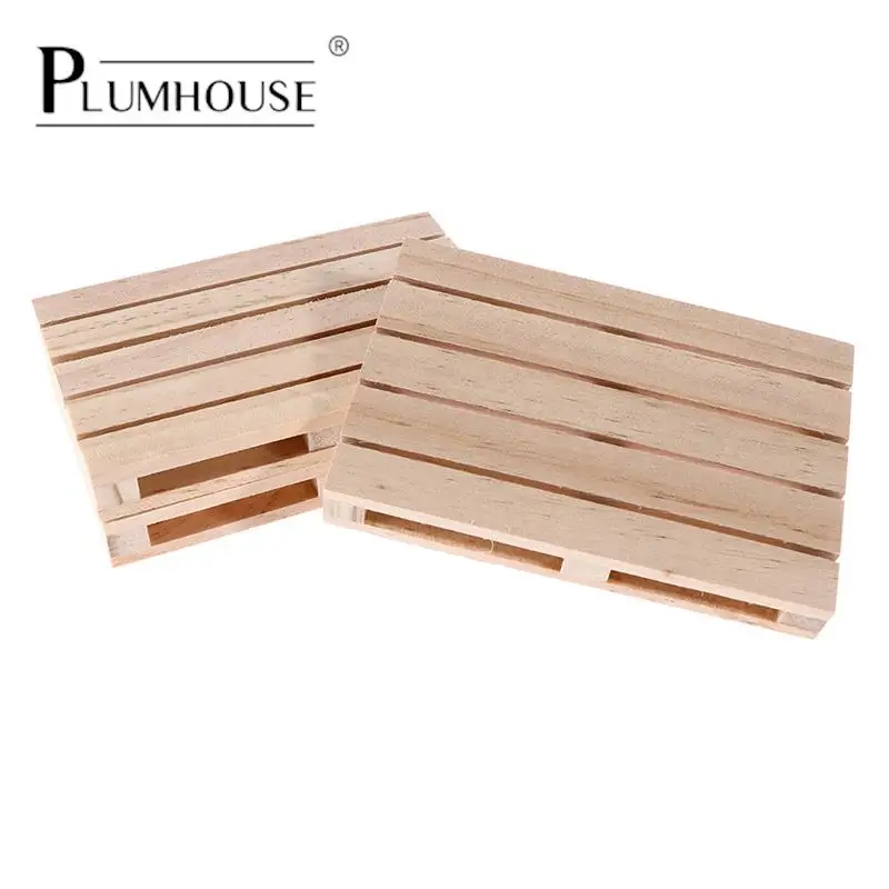 

1pc Mini Wooden Pallet Beverage Coasters For Hot And Cold Drinks Wood Pallet Coasters Flower Pot Cushion Kitchen Decor