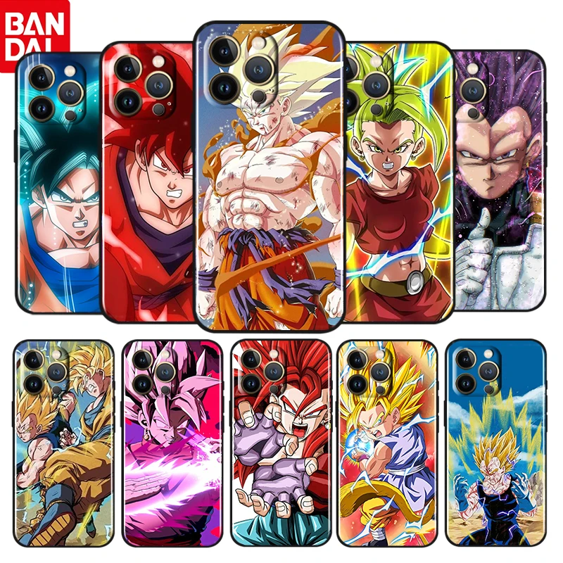 

Dragon Ball Boys For Apple iPhone 13 12 11 Pro Max Mini XS Max X XR 6 7 8 Plus 5S SE2020 Soft Black Phone Case Fundas Coque Capa