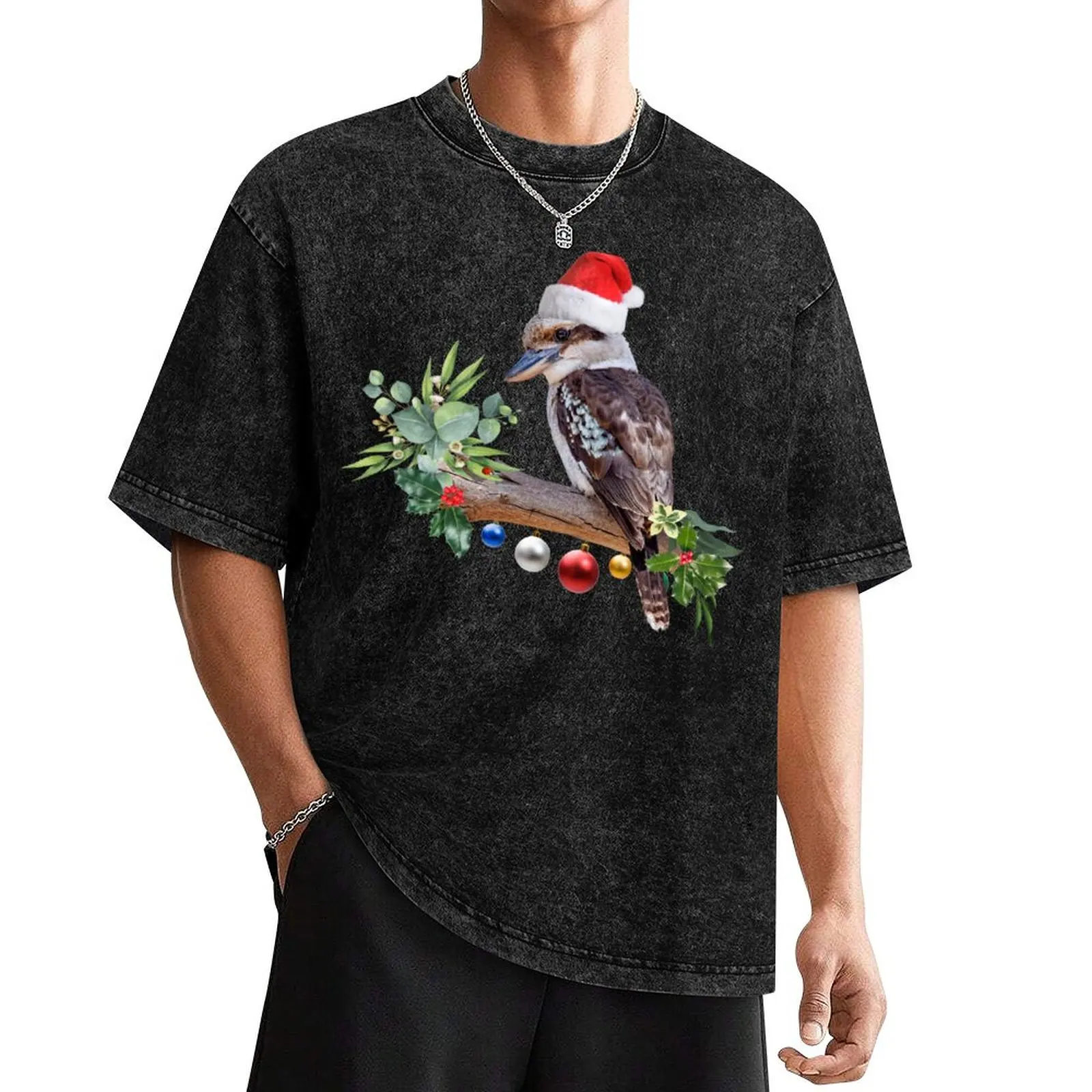 Мужская футболка Kookaburra черная хлопковая