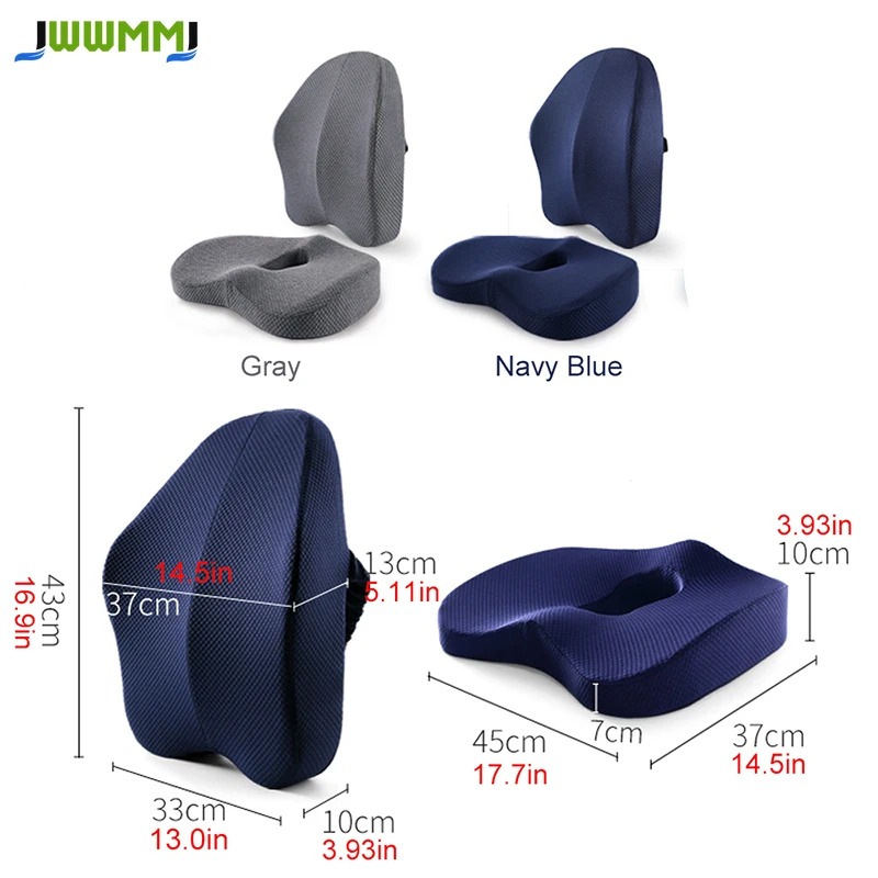 1 шт. подушка для сиденья из пены с эффектом памяти поясничной поддержки офисного