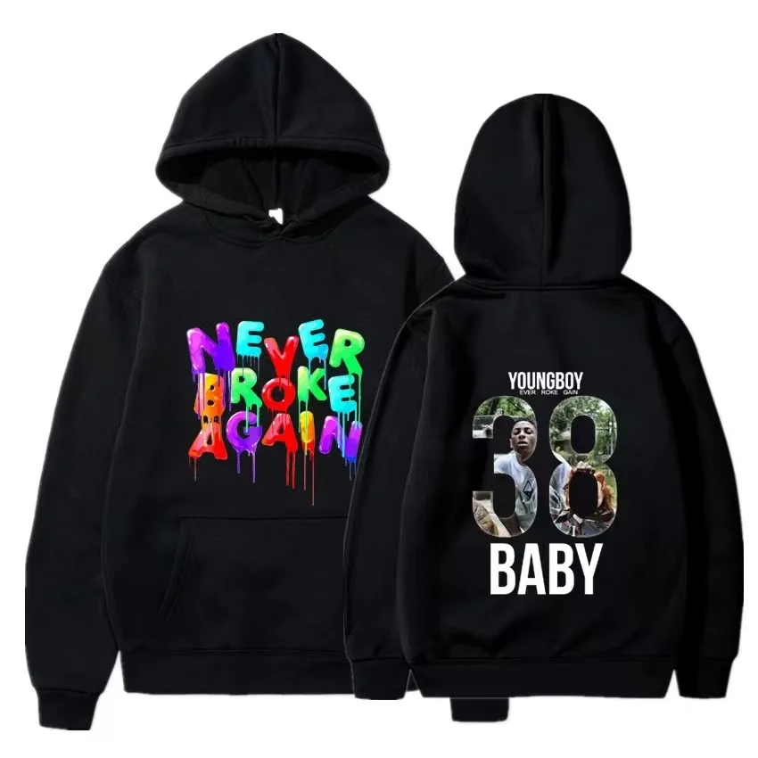 

New Versatile Simple Classic Hoodie Monogram Harajuku Hoodie Hip Hop Jumper Oversized Casual Street Jacket For Men And Women
