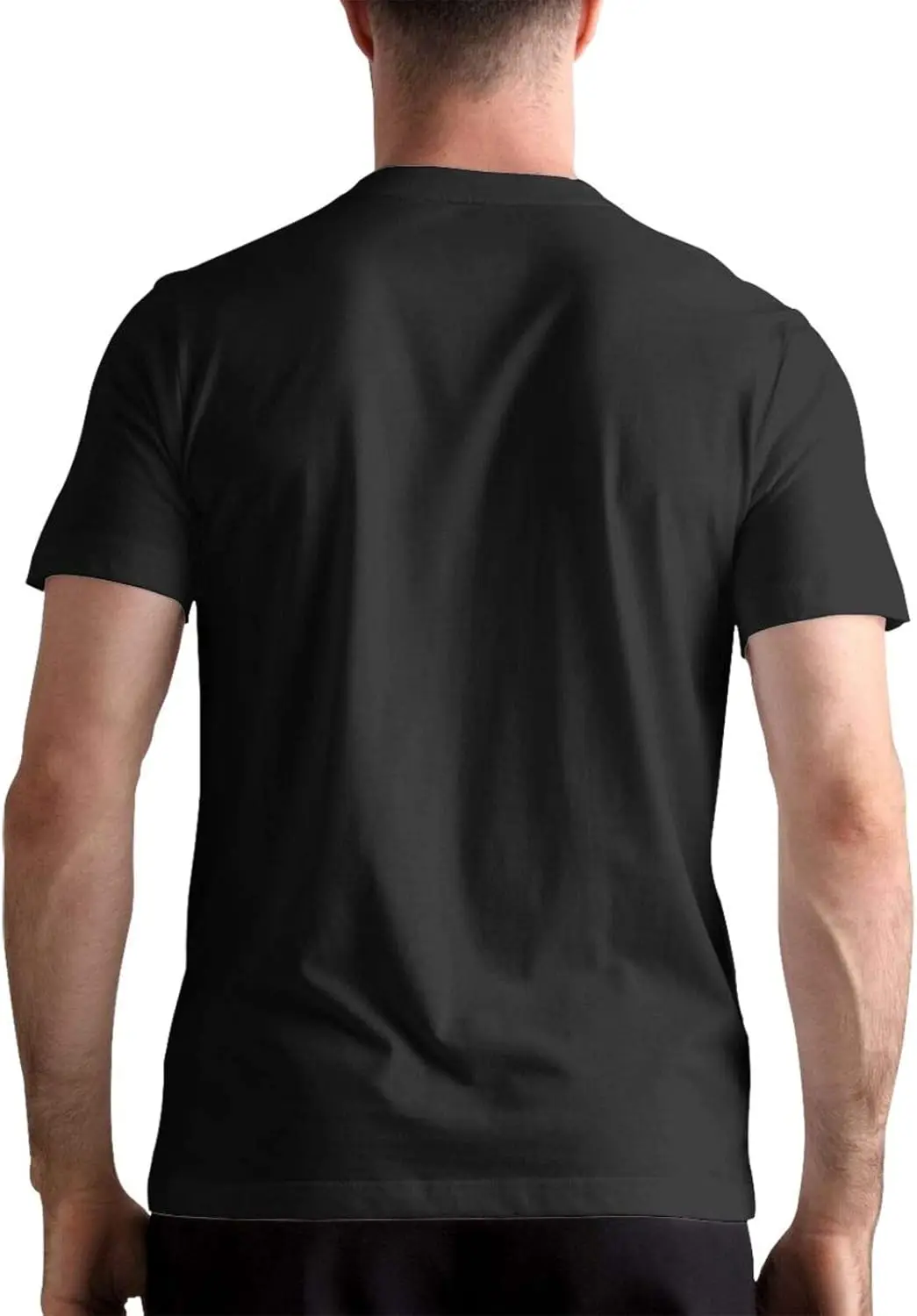 Футболка мужская с коротким рукавом Повседневный хлопковый топ круглым вырезом