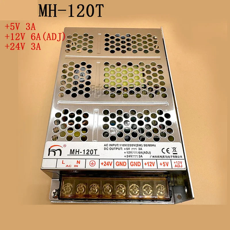 

Новый оригинальный импульсный источник питания для MH 5V3A 12V6A 24V3A 120 Вт