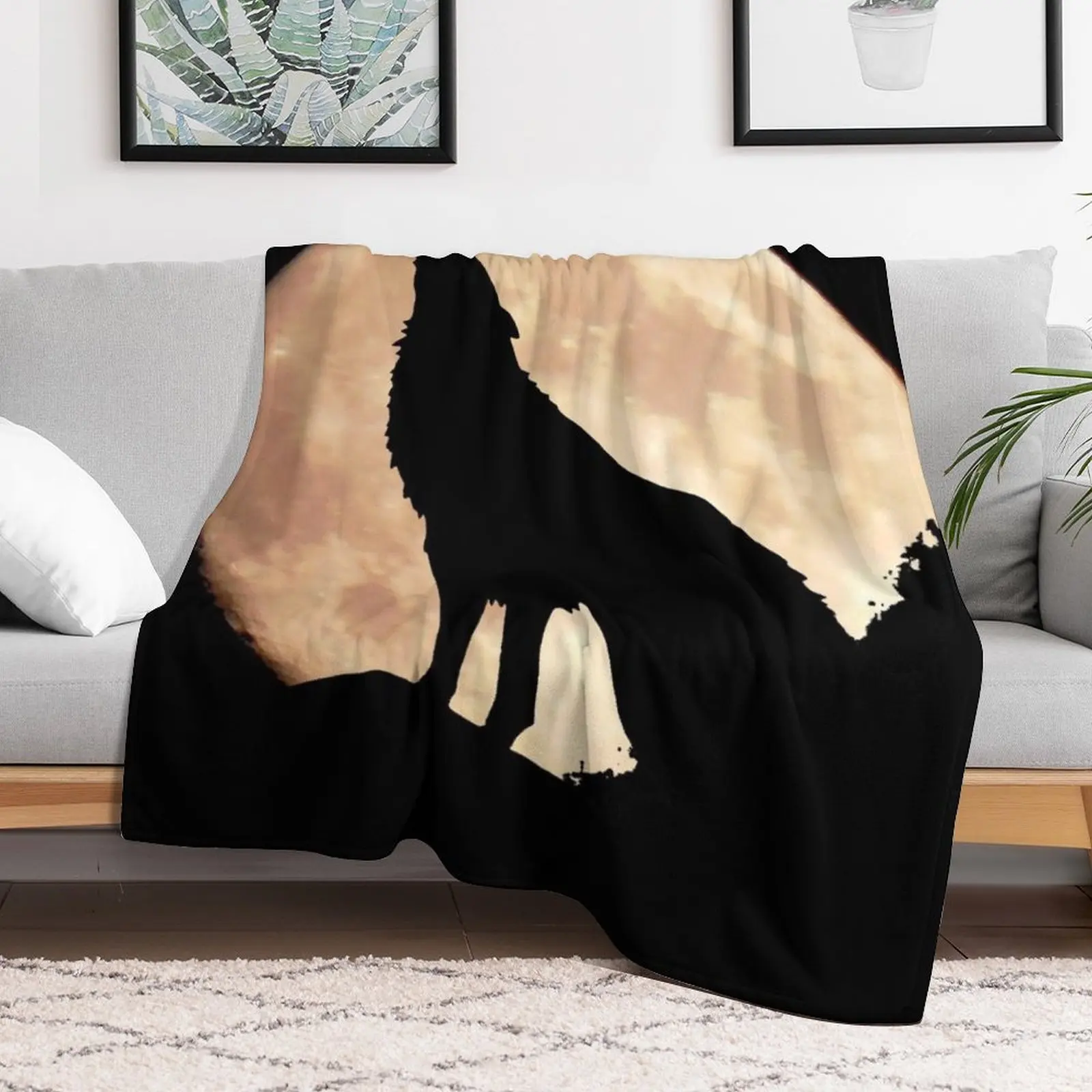 Реальное одеяло Wolf on moon зимние кровати гигантские одеяла для дивана