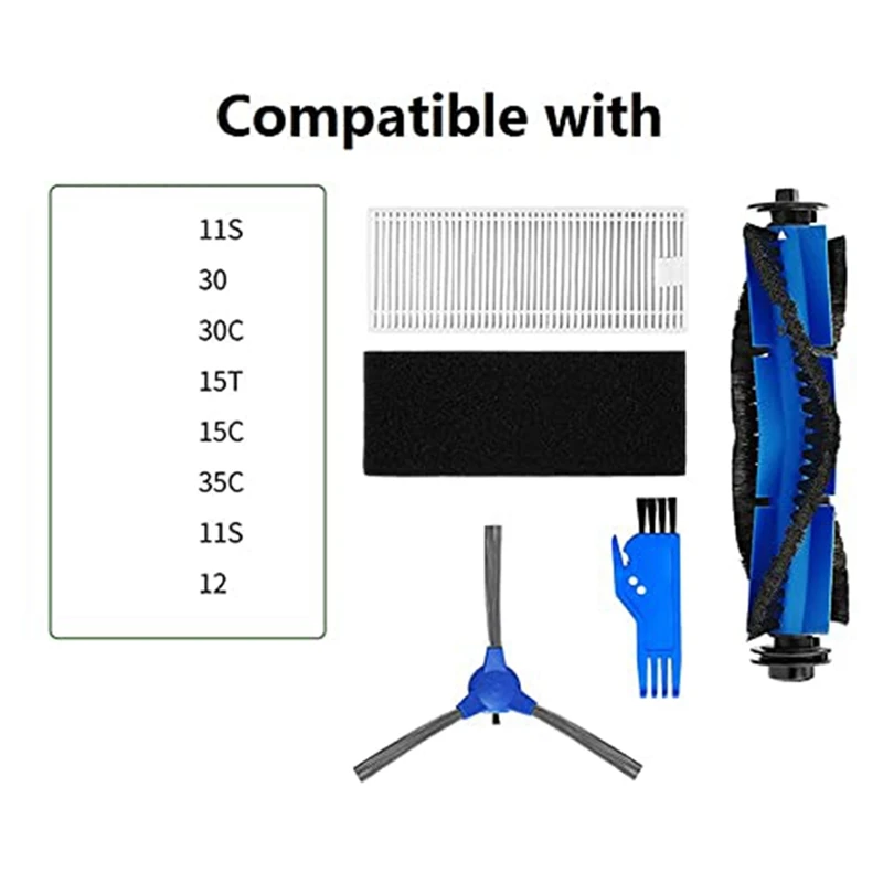 Запасная часть роликовая щетка боковые щетки фильтры для Eufy Robovac 11S 30 аксессуары