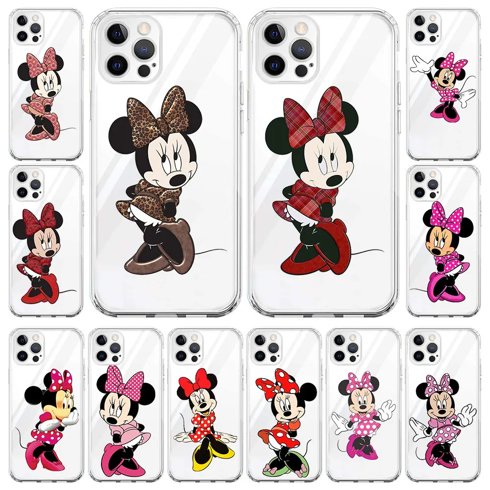 Чехол Etui Funda для iPhone 13 11 12 Pro Max XR X 8 7 6 6S Plus XS SE чехол телефона прозрачный силиконовый