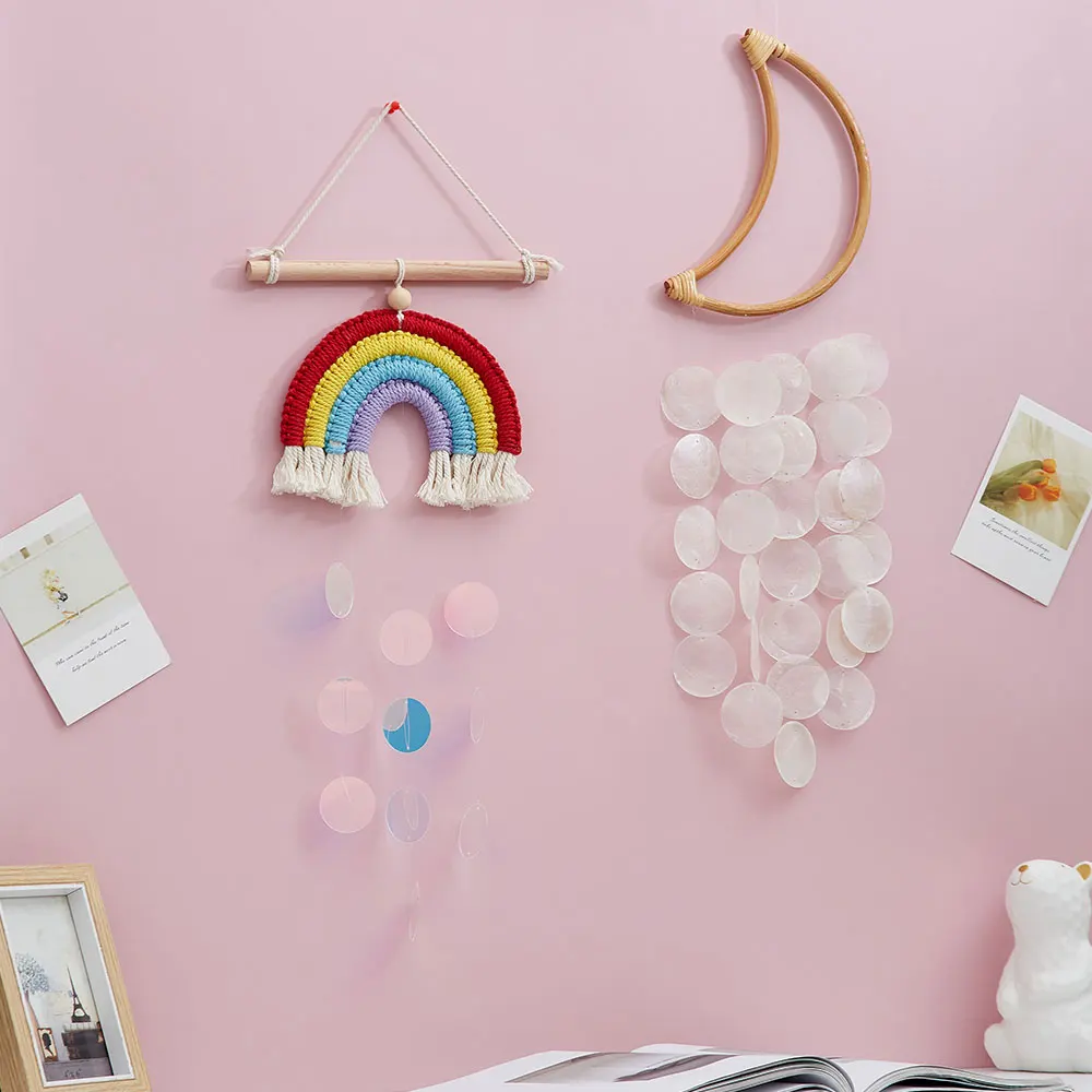 

Cloud Wind Chimes Nordic Home Decor Kawaii Room Decor Hanging Home Decoration Wall Bedroom Pink Girl Room Decor Crafts