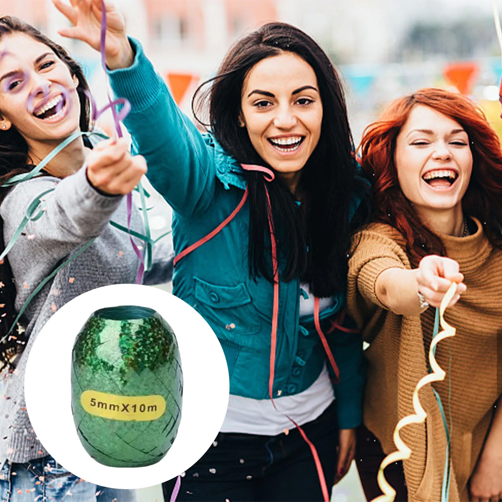 Лента для завивки рулон ОБЖИМНАЯ лента воздушных шаров декоративная