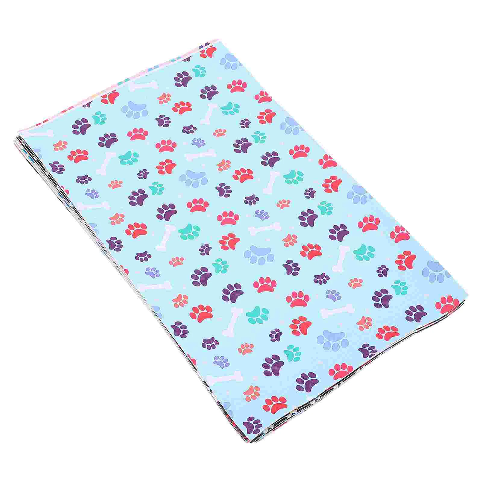 

10 Sheets Puppy Cat Printed Prints DIY Crafts Supplies Dog Footprints Crafts