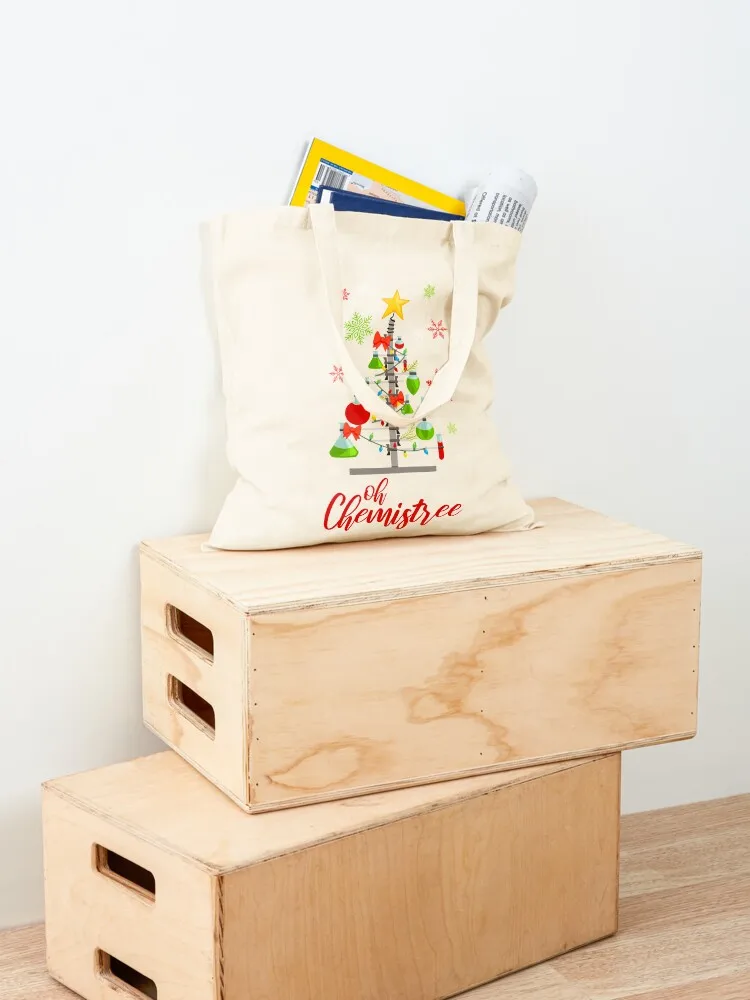 Oh Chemistree Red Tote Bag большая женская сумка на заказ