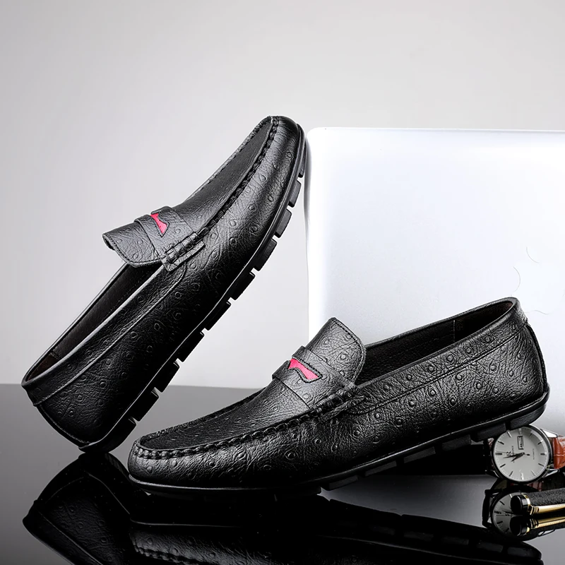 

Роскошные мужские классические туфли, лоферы, Высококачественная натуральная кожа, деловая обувь, Черные новые офисные туфли, обувь для вож...