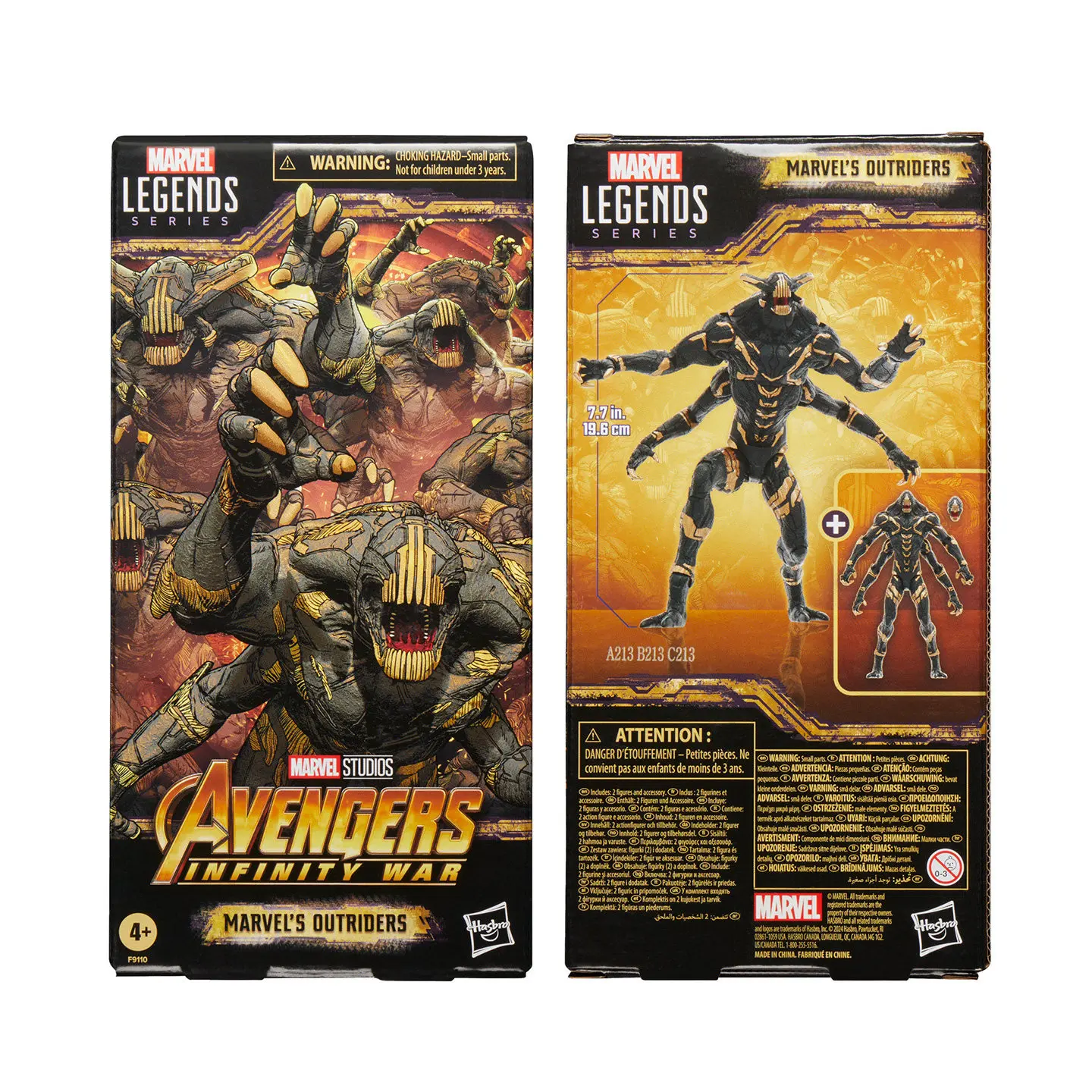 В НАЛИЧИИ: Оригинальная 6-дюймовая фигурка Hasbro Marvel Legends Series Marvel's Outriders, набор из 2 штук, игрушка по мотивам фильма «Мстители: Война бесконечности» (art.: 3920dca994f03) - 3920dca994f03