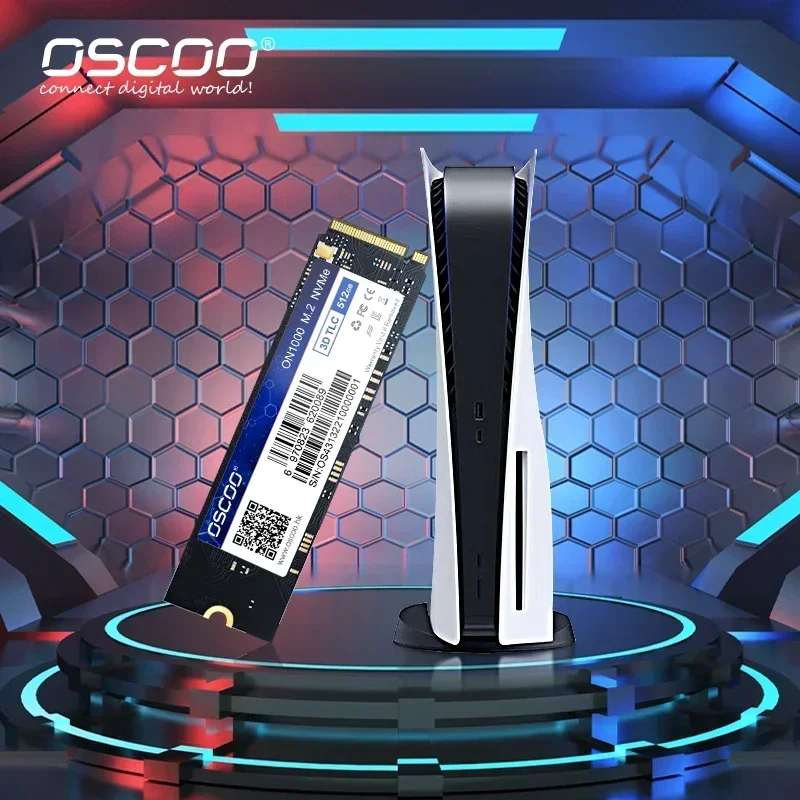 OSCOO ON1000 NVMe SSD 1 ТБ PCIe 4.0 M.2 2280 Игровой твердотельный накопитель 5200 МБ/с Скорость
