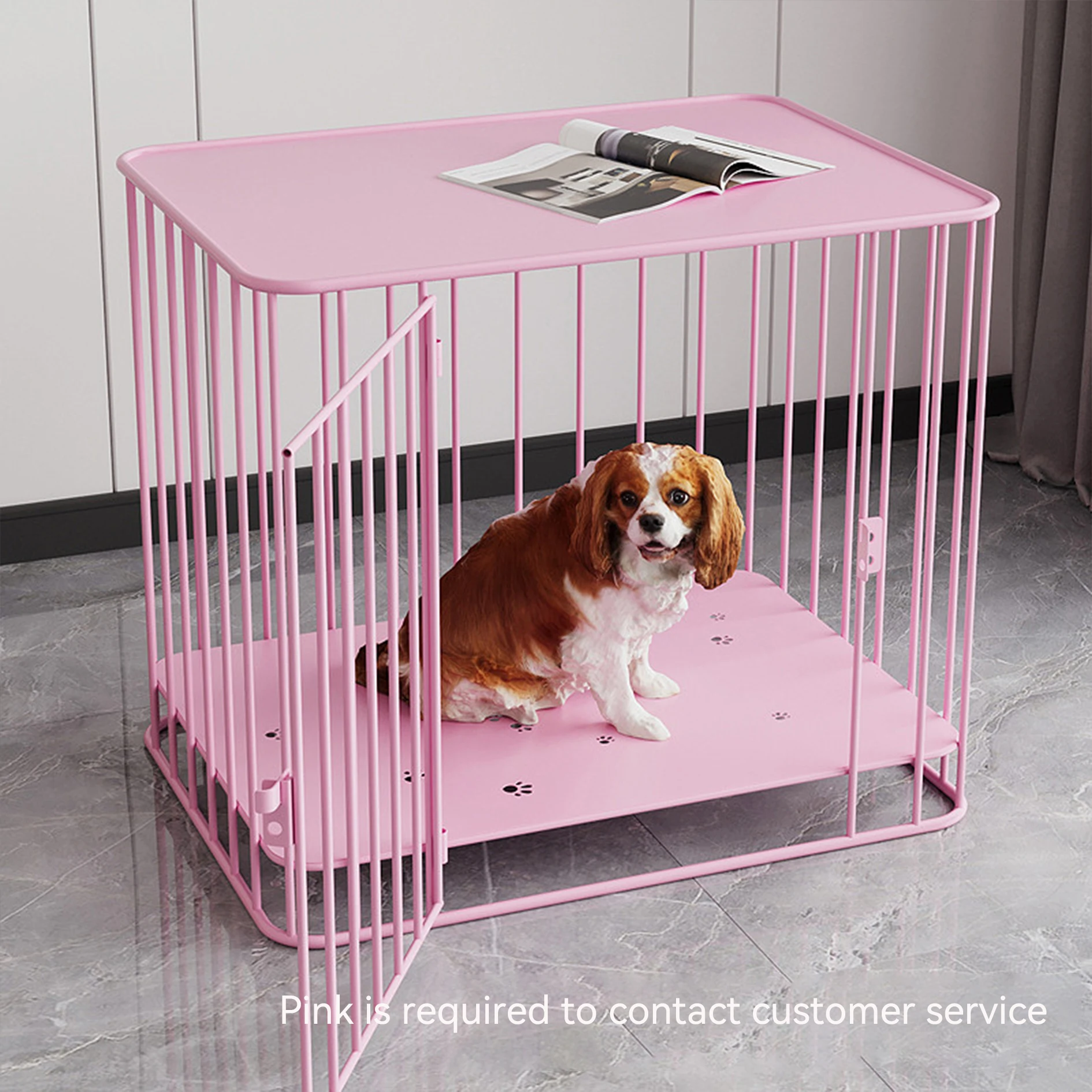 Сверхпрочная квадратная клетка для собак mofespop металлическая будка и ящик