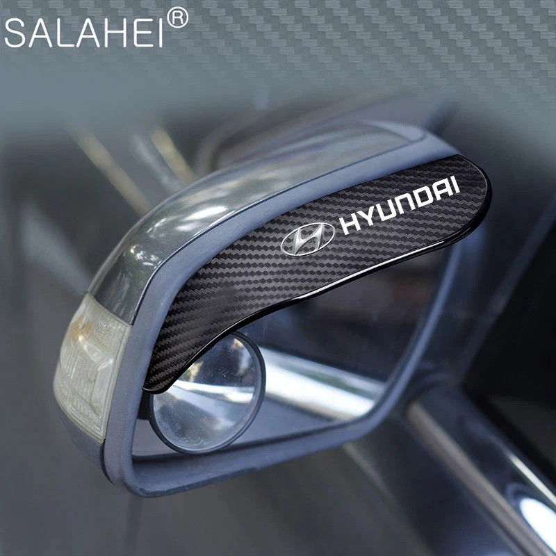 2шт Защитные наклейки на зеркала заднего вида для автомобиля с текстурой углеродного волокна для Hyundai i30 ix35 ix25 i20 solaris tucson.