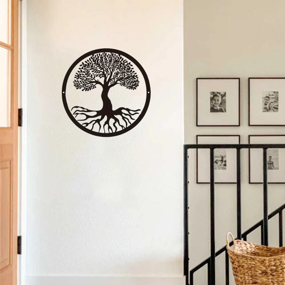 Современное Металлическое Настенное Искусство - Дизайн Древо Жизни 1 Шт.