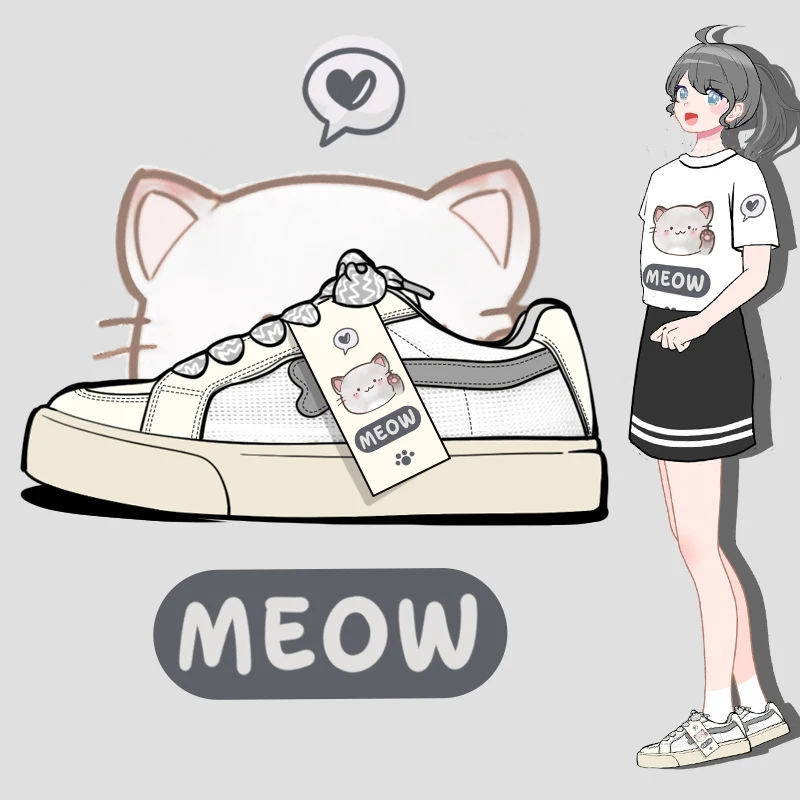 

Amy and Michael 2023 Summer New Breathable Mesh Sneakers Lovely Girls Students Flat Casual Tennis Shoes Woman Vulcanize Shoes