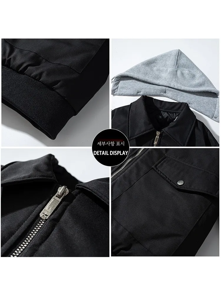 Американская винтажная куртка-бомбер одежда с хлопковой подкладкой зимняя