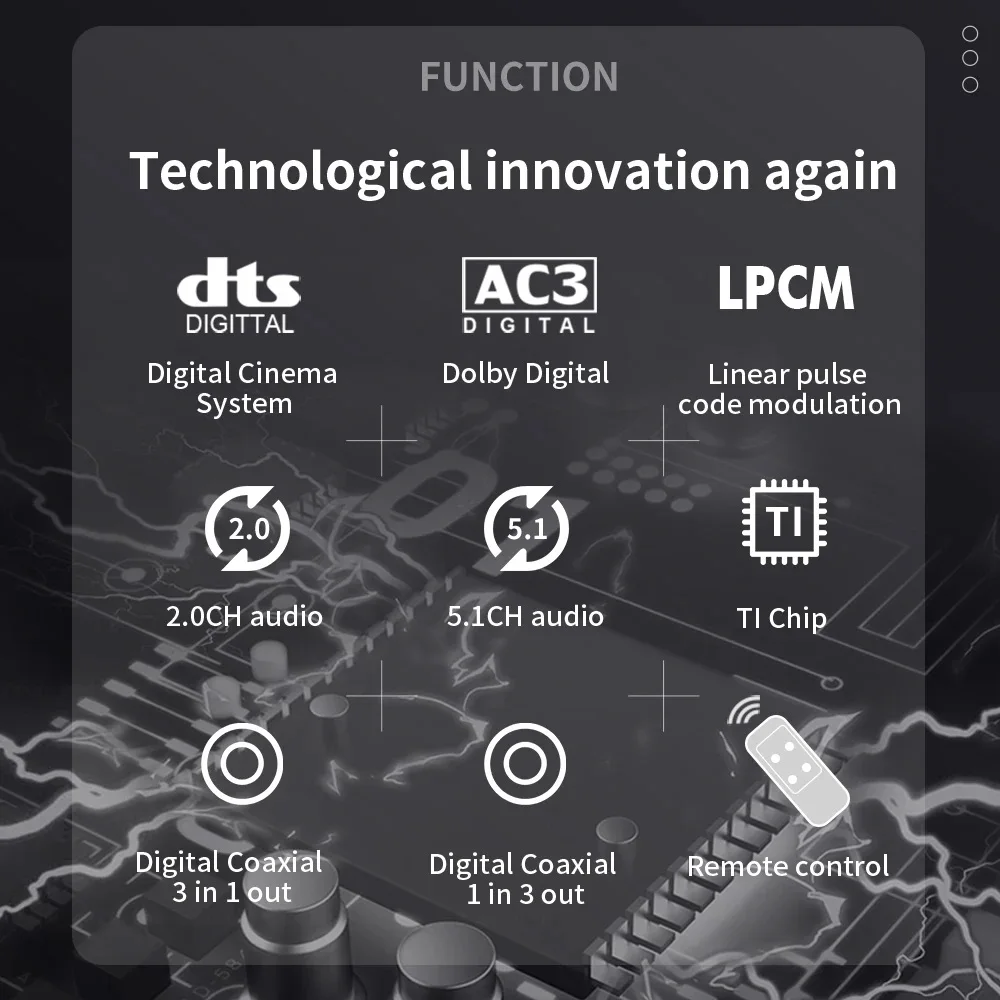Аудиопереключатель CS563 DTS AC3