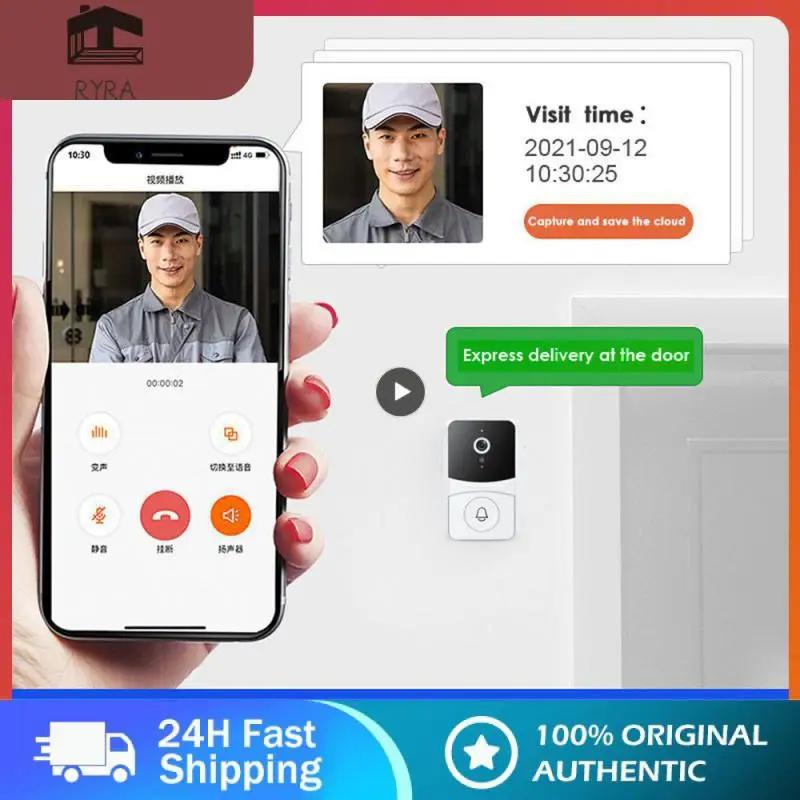 

Tuya Smart Smart Door Bell Night Vision Security Alarm Video Intercom Voice Change Wireless Doorbell Smart Home Wifi Outdoor