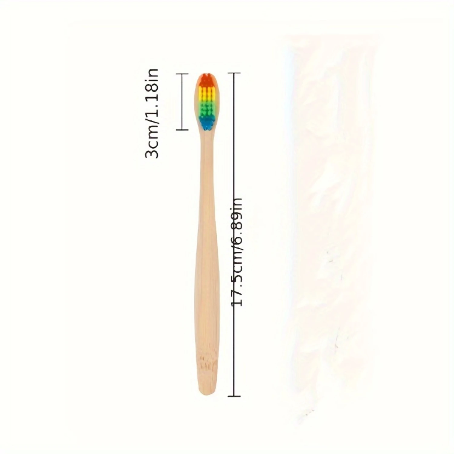 Value Pack 50 шт. бамбуковых зубных щеток зубные щетки с мягкой щетиной без BPA зубная