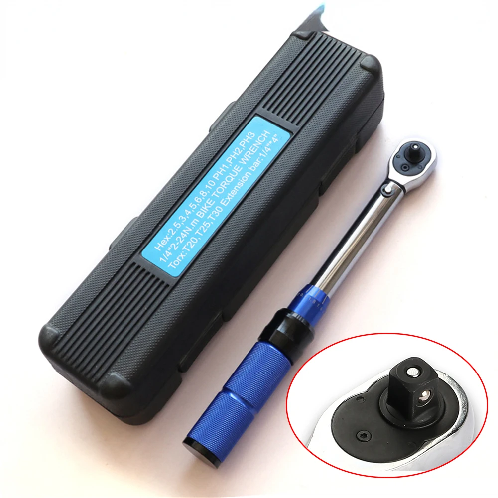 15 шт. 1/4 ɲ-24 Нм набор динамометрических ключей точный велосипедный шестигранный