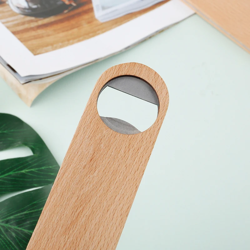 Профессиональная открывалка для пивных бутылок деревянная скоростная крышек