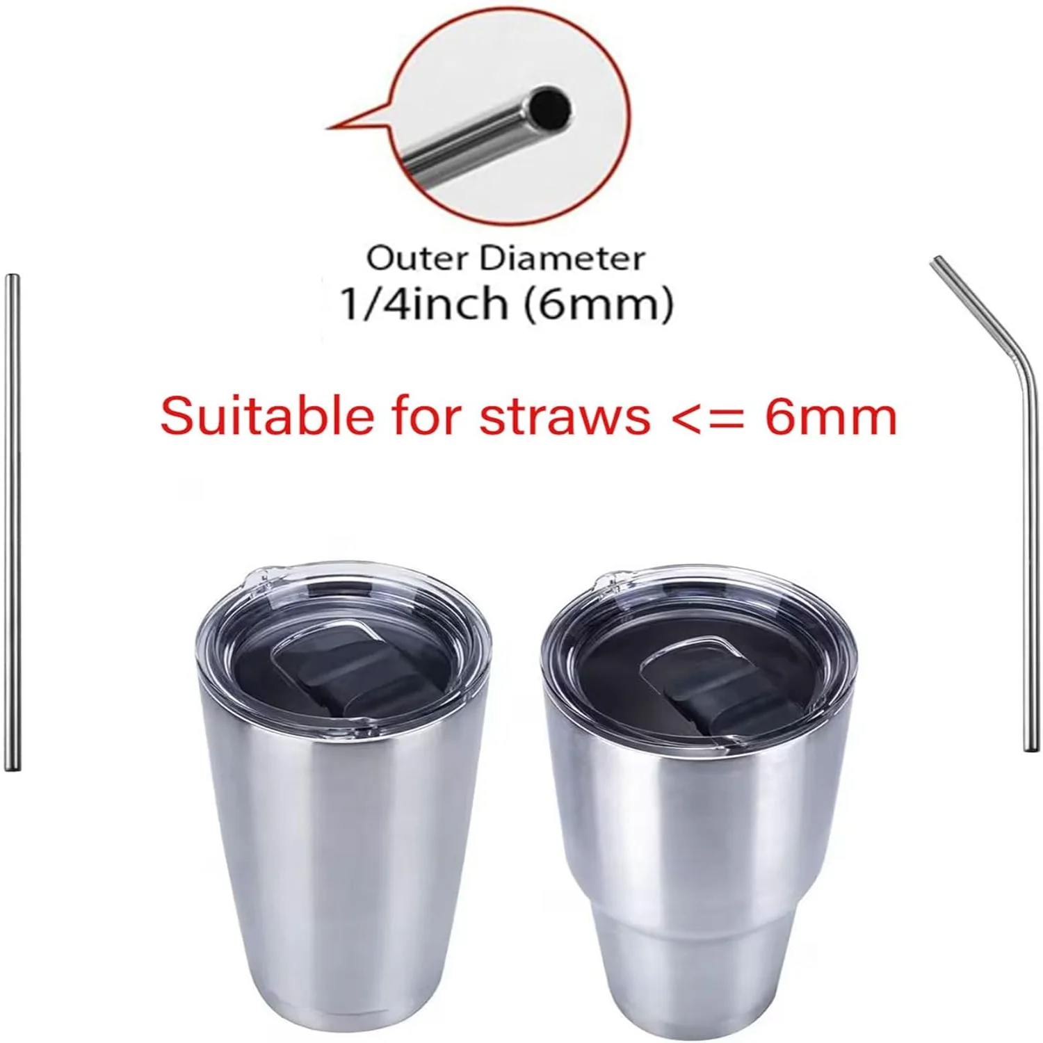 2 Pack 30 oz Tumbler Lid Bonus Slider Switch Spill Proof Cover Compatible for 35 Straw Mug and