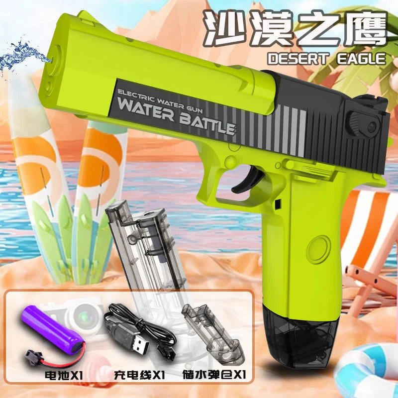 

2023 New Electric Toy Water Gun Adult Children Self Spraying Water Gun Two Colors Large Capacity Water Gun Summer Beach Swimming